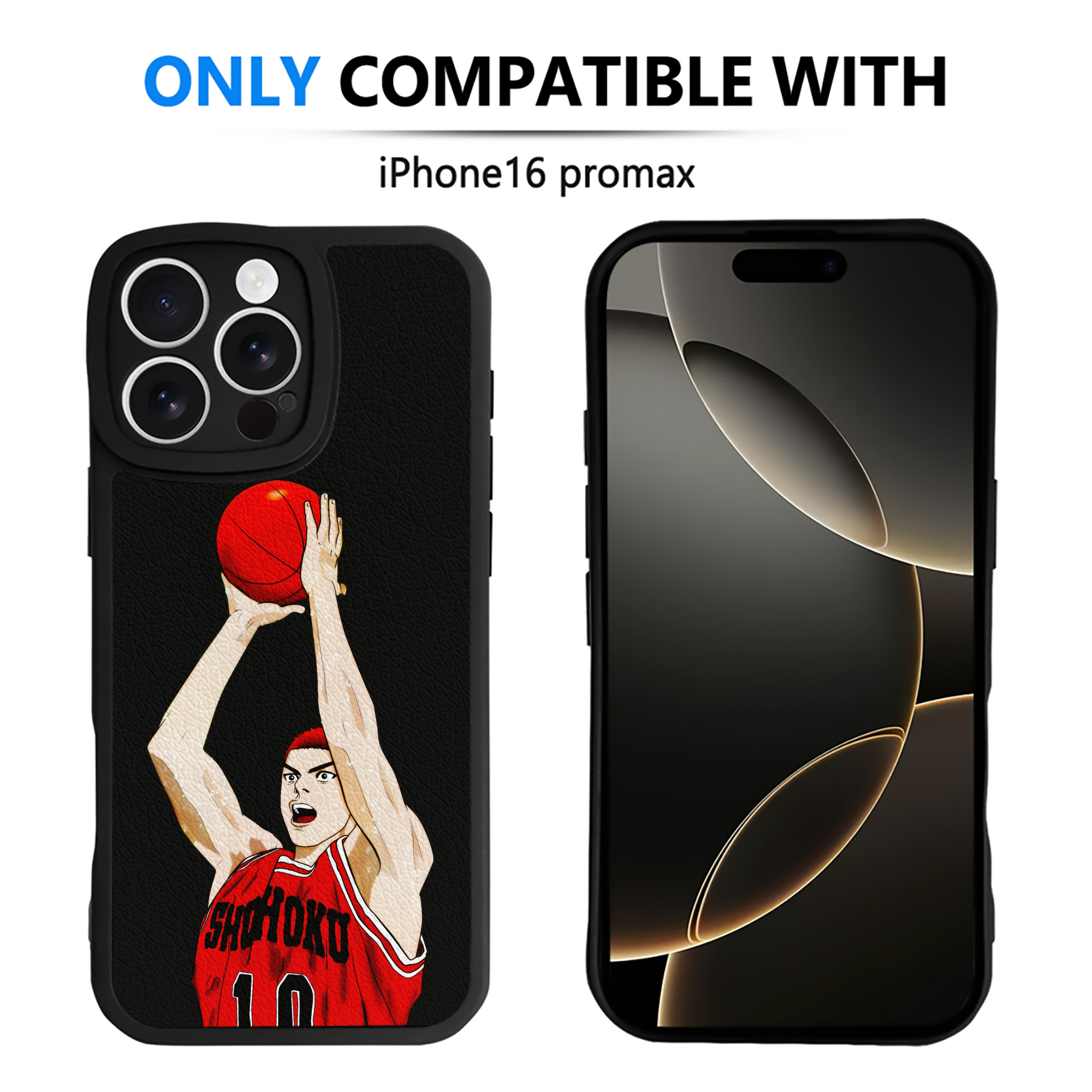 （画像用） SLAM DUNK／スラムダンク 【iPhone 16シリーズ対応】シリコンスマホケース（レザー調） 材質：シリコン